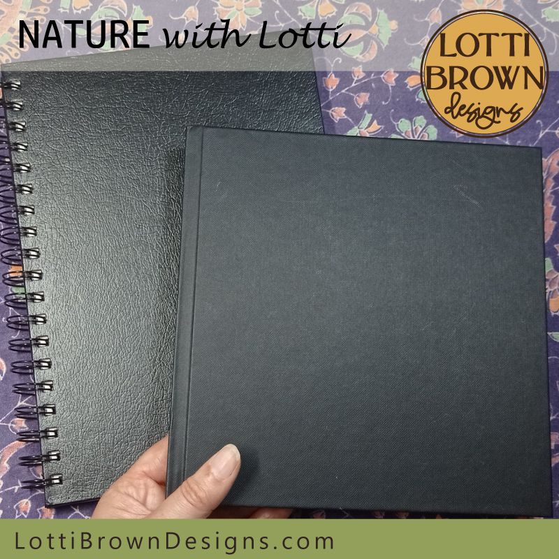 Nature journal and sketchbook