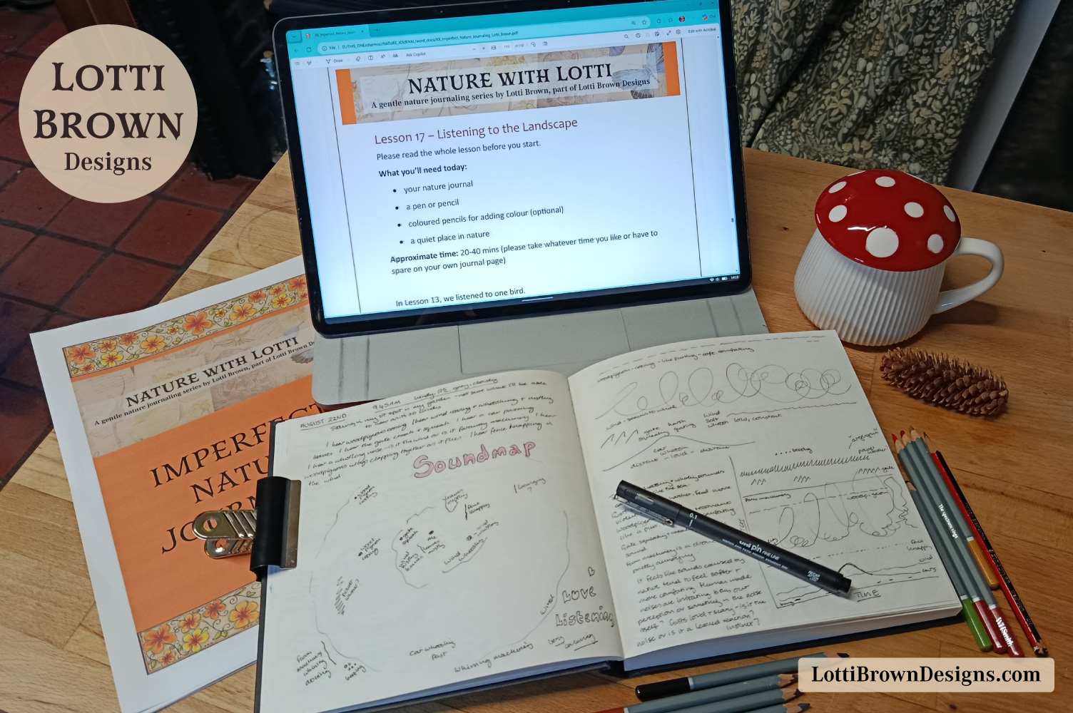 Nature Journal Course - a different way of feeling connected with nature