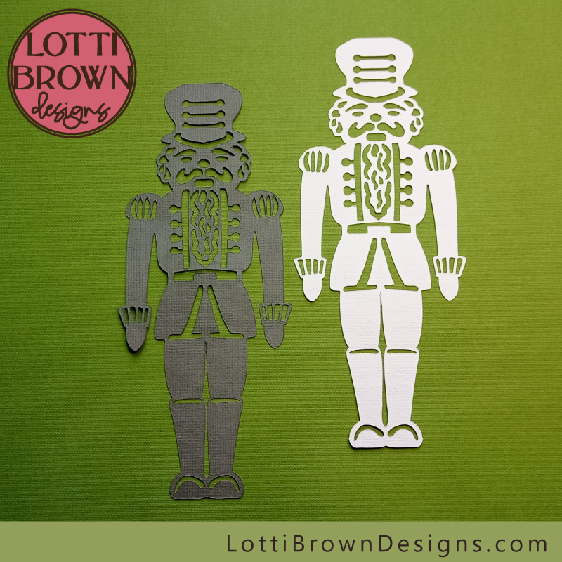 Nutcracker papercut SVG design