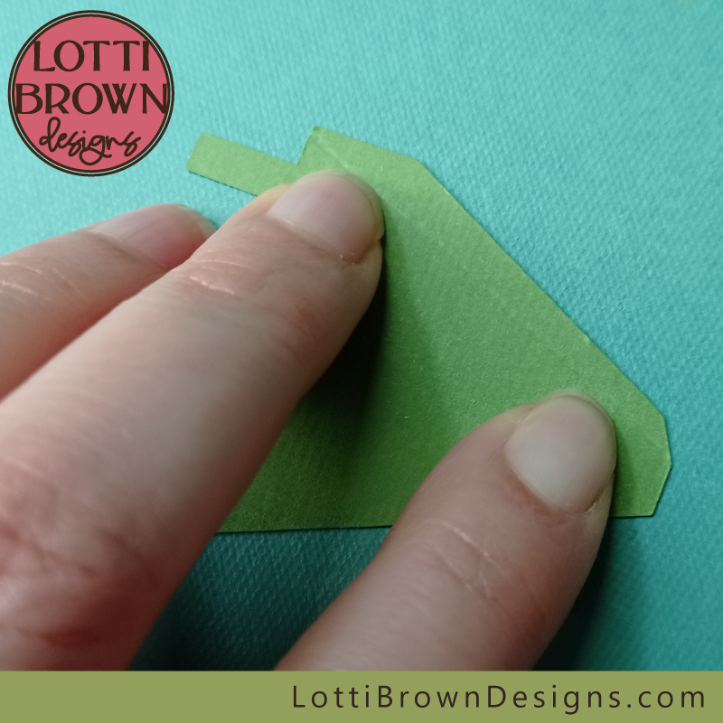 Use your fingertips to help you make the fold