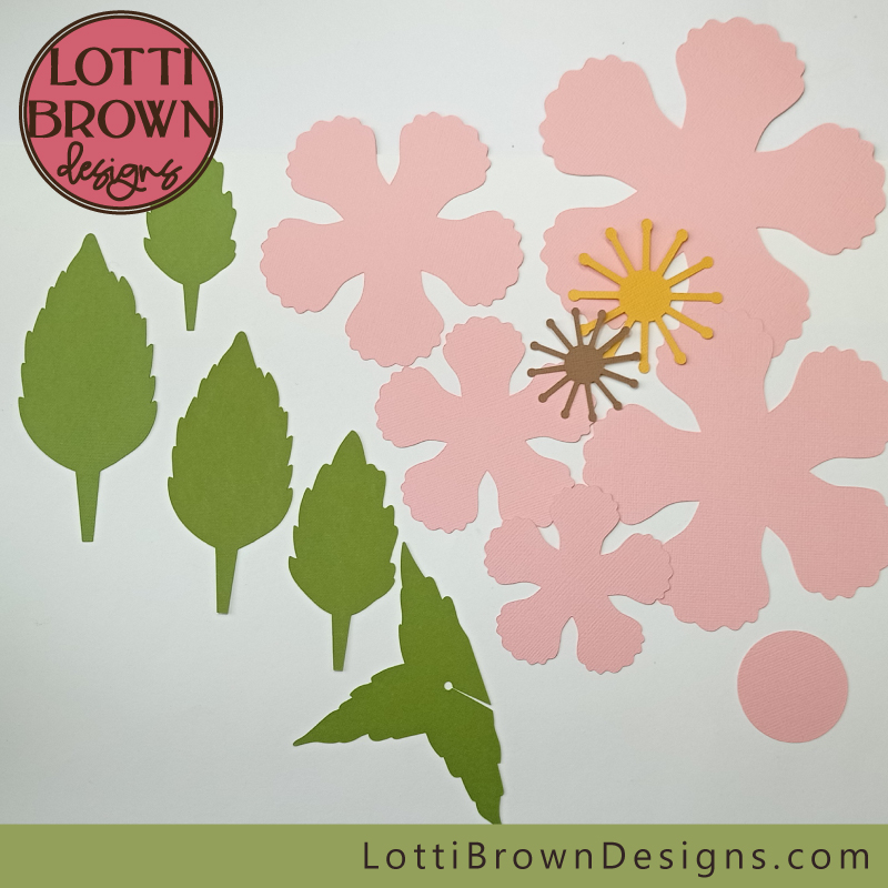 Cricut paper flower template