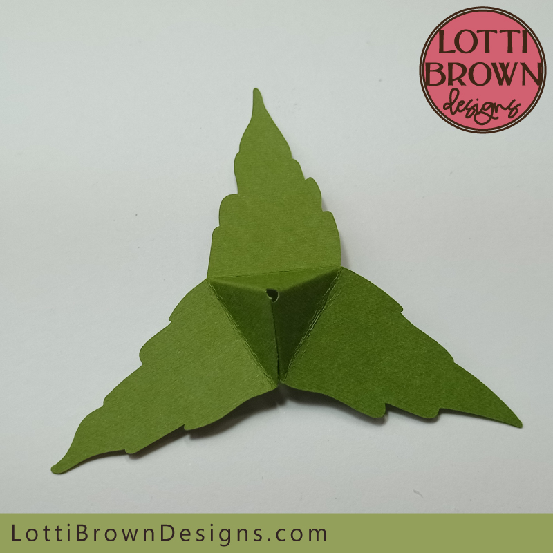 How to make an Origami paper tulip with stem and leaf