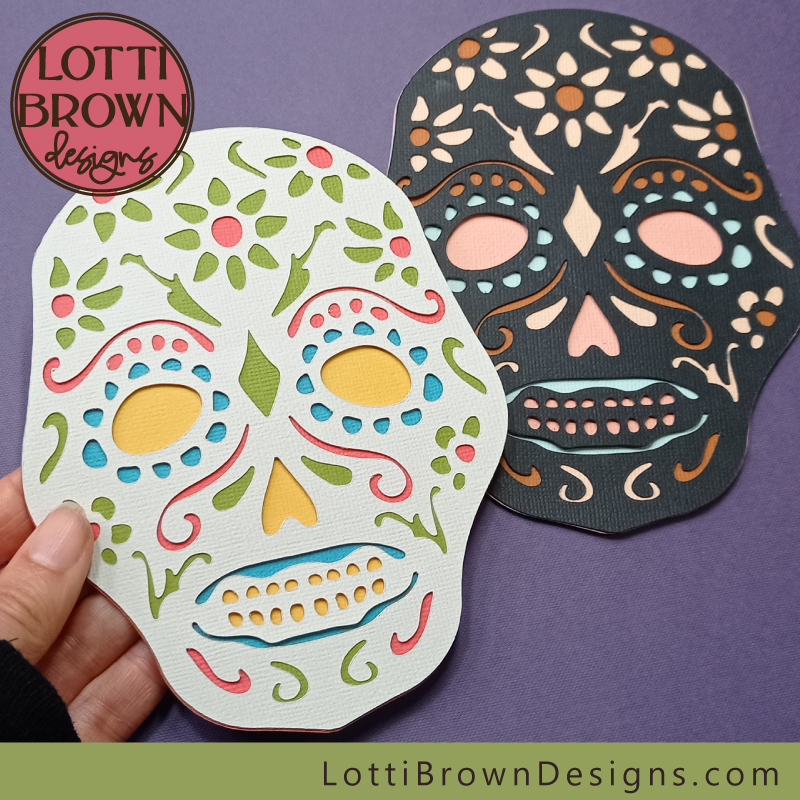 Pretty sugar skull SVG