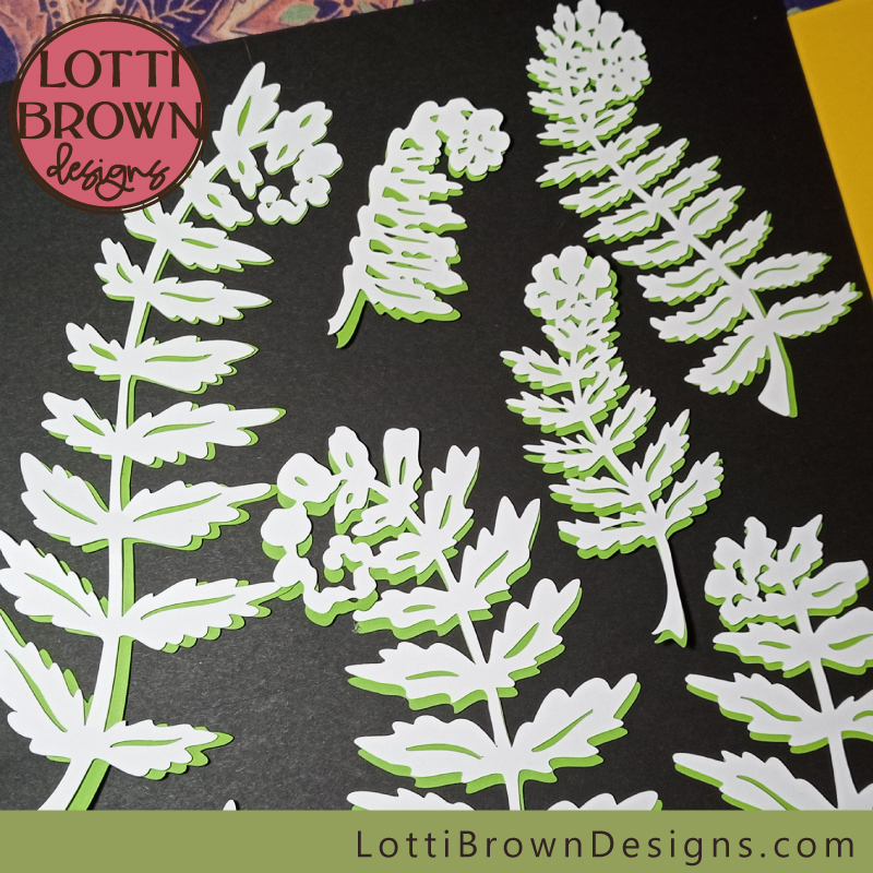 Fern SVG papercuts