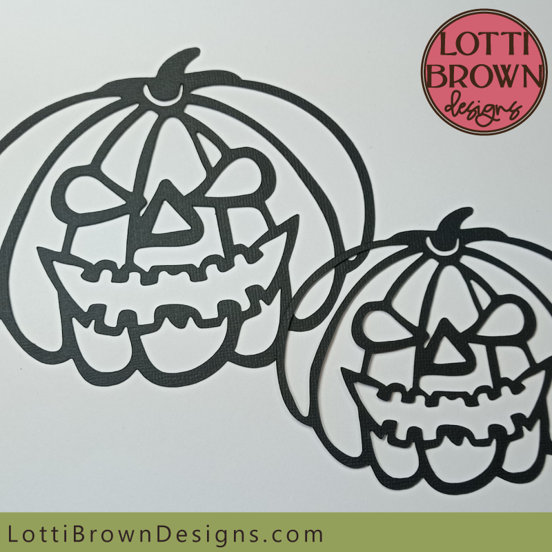 Spooky pumpkin faces cut file