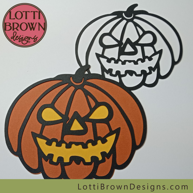 Jack-o-Lantern SVG design - scary pumpkin face!