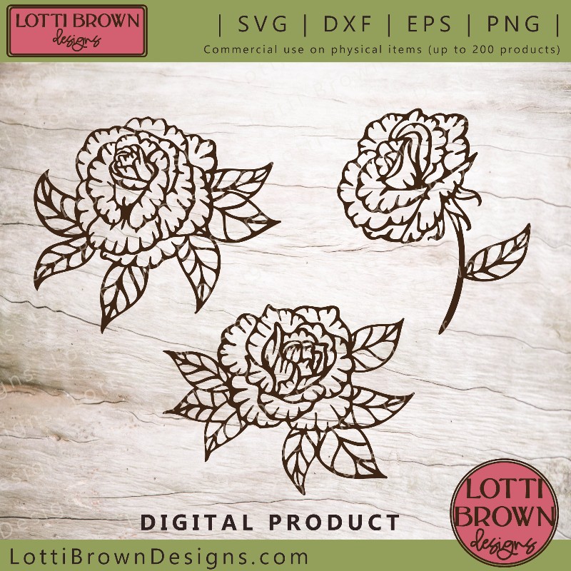 Rose SVG Cut Files Bundle