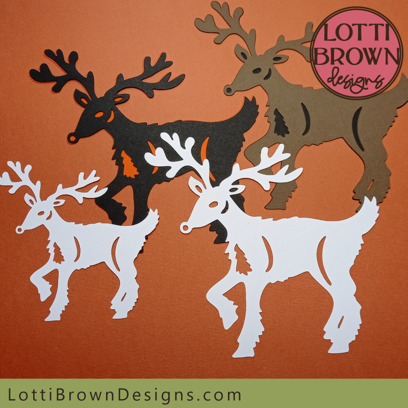 Reindeer SVG papercut project