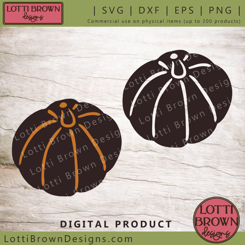 Simple pumpkin SVG file