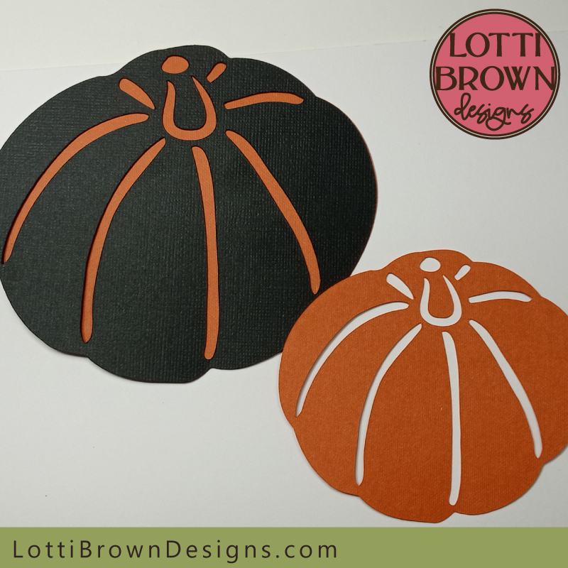 Simple pumpkin SVG design