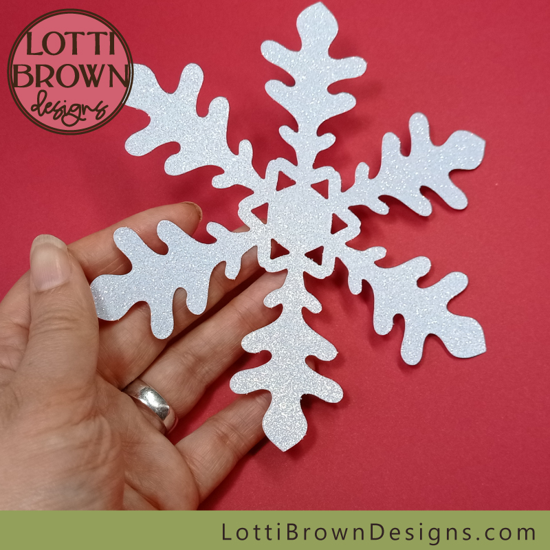 Simple snowflake SVG file