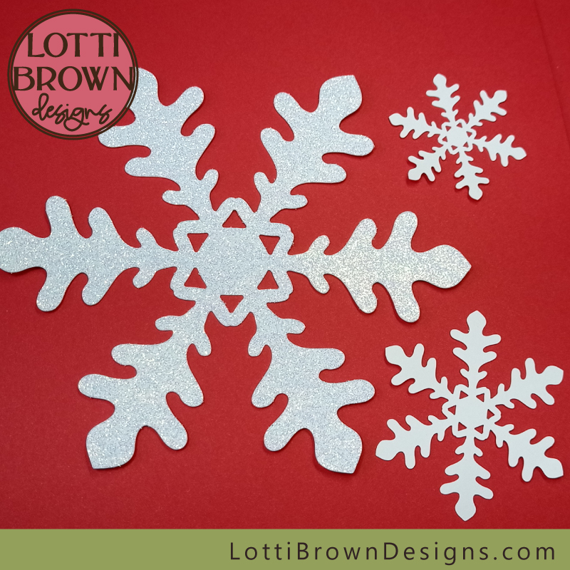 Simple snowflake SVG - papercut snowflakes