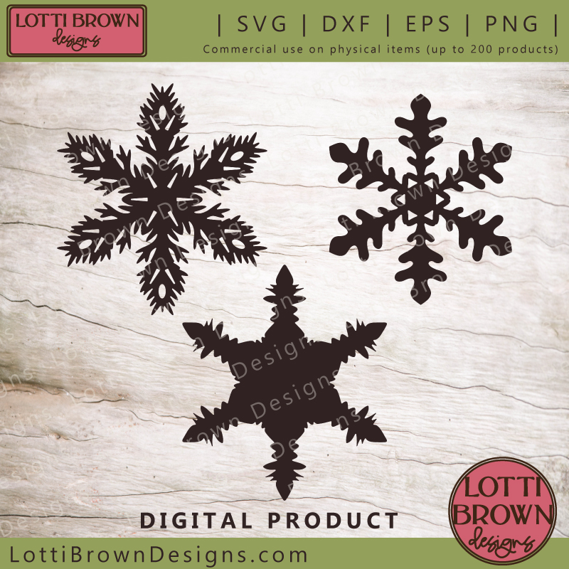 Snowflake SVG bundle