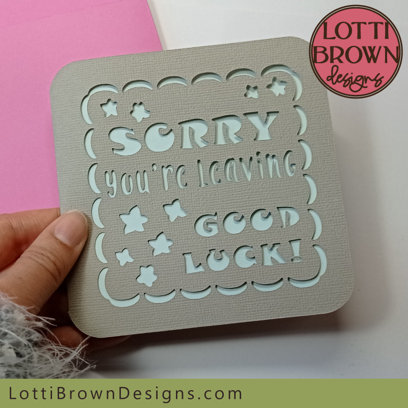 Chevron Good Luck Card  Easy Cricut Tutorial - One Paper Street