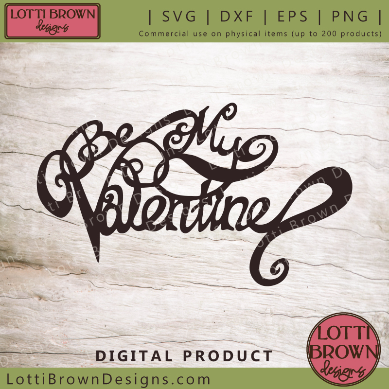 Be My Valentine SVG