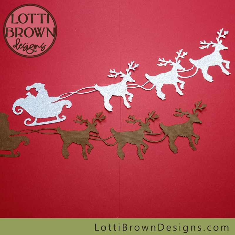 Santa's sleigh SVG file