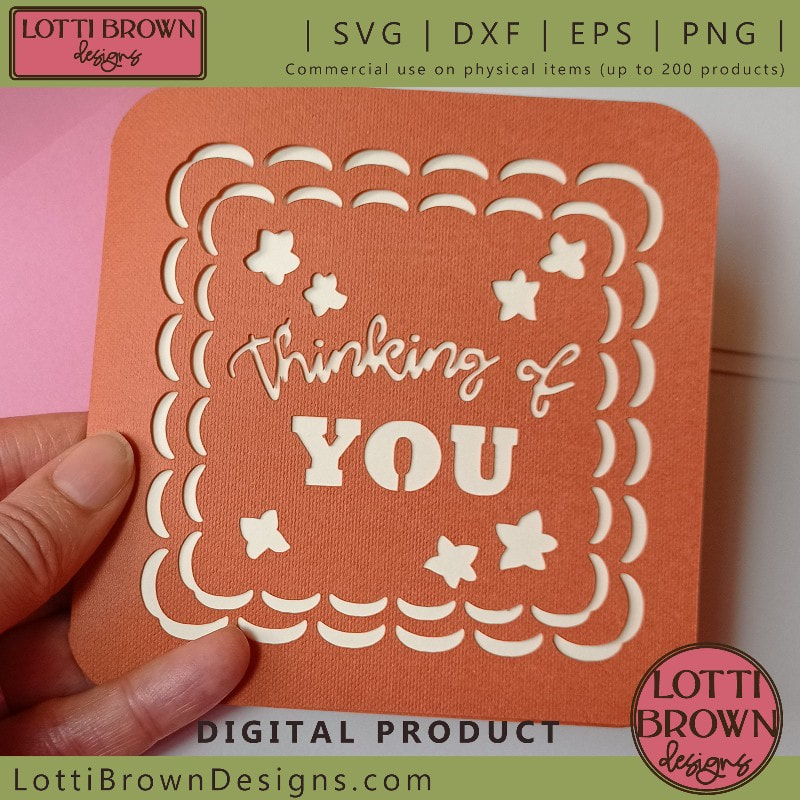 Thinking of You card template
