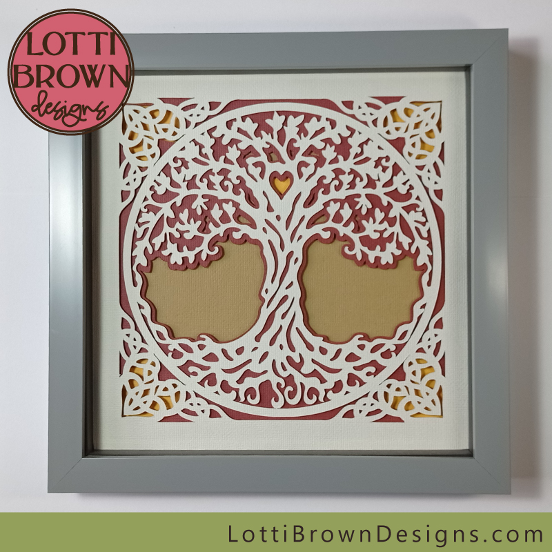 Tree of life shadow box template