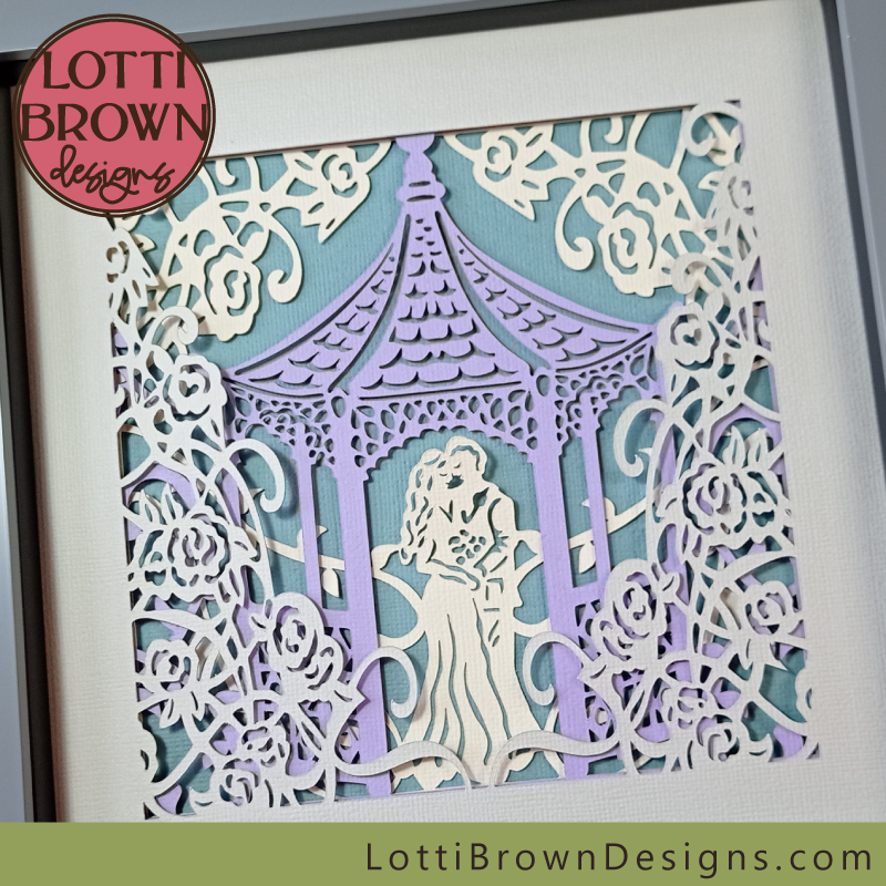 Wedding shadow box craft project