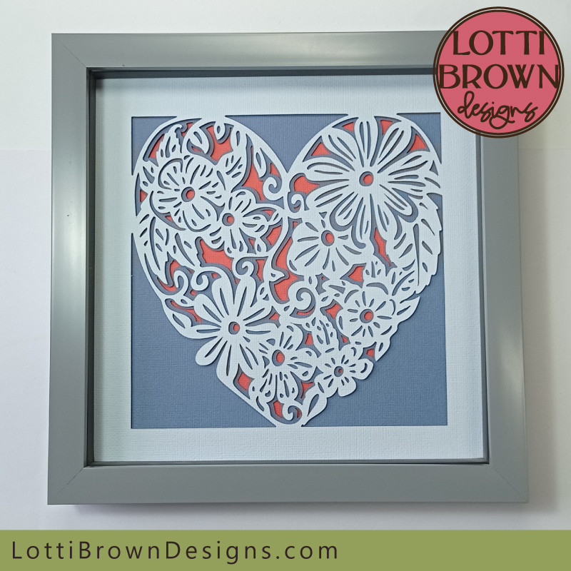 Easy Cricut shadow box project