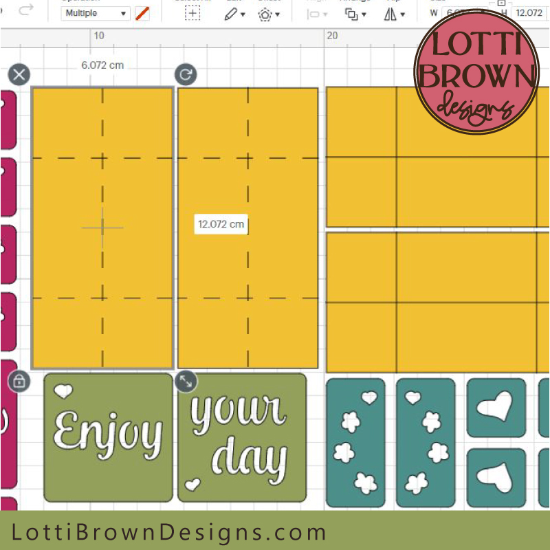 Yellow rectangles showing score lines