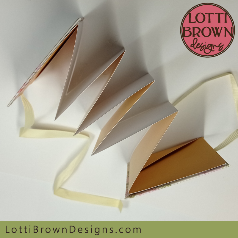 Accordion book making project for Cricut