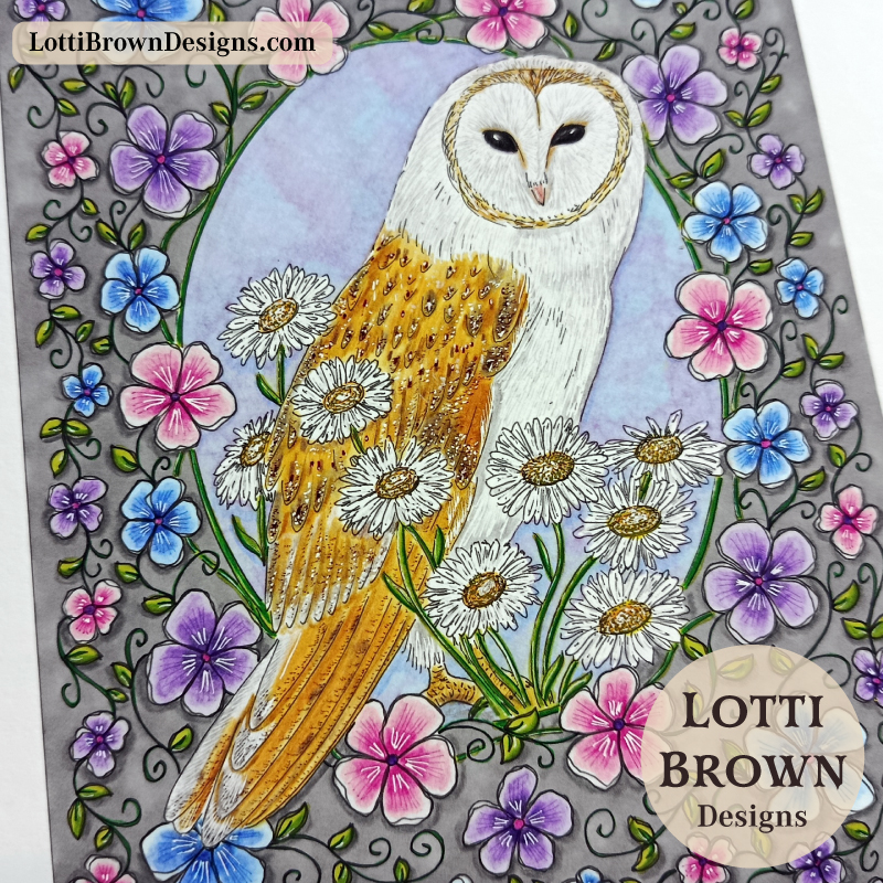 Barn owl art print
