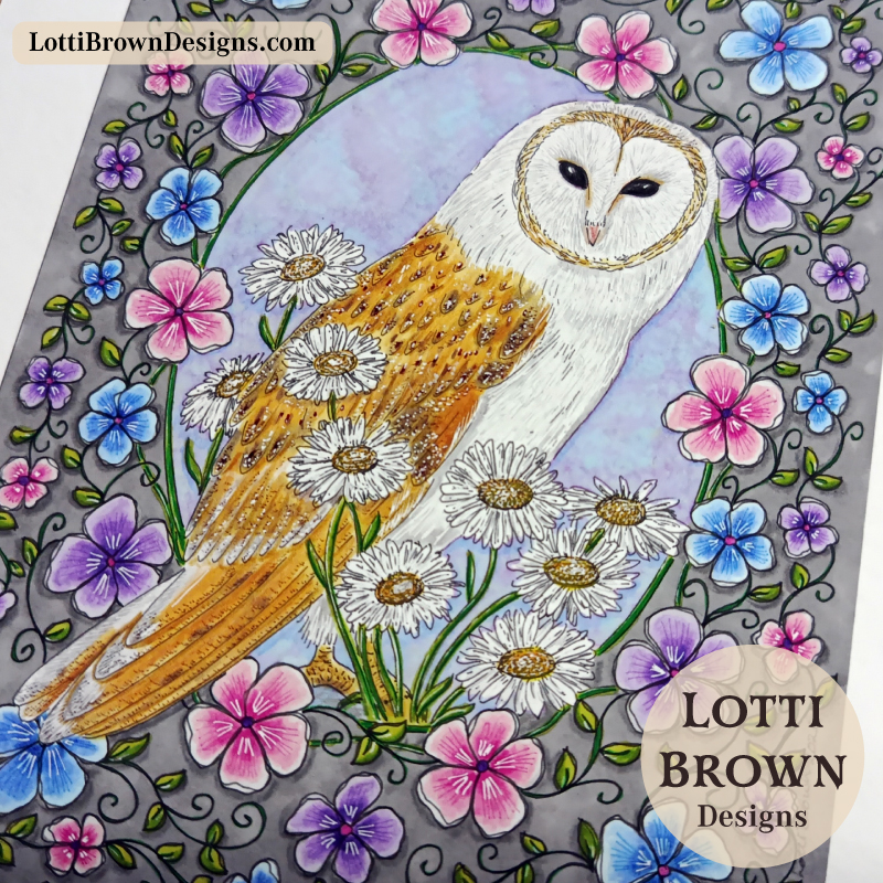 Barn owl art print