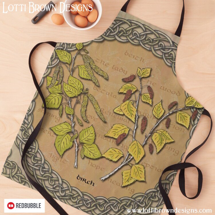 Celtic birch apron