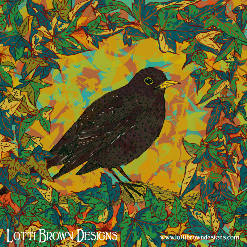 Blackbird art by Lotti Brown (2016)