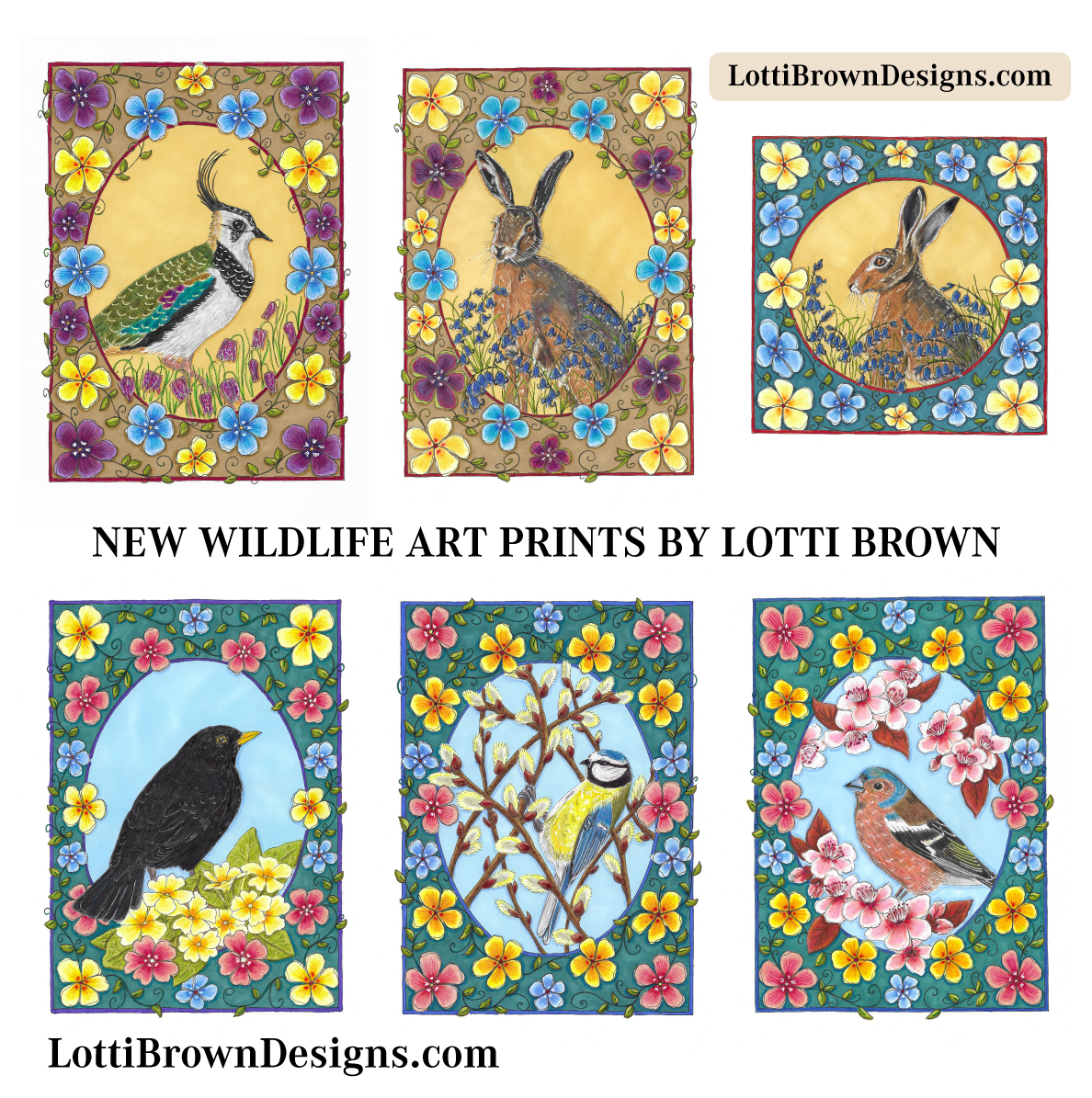 British wildlife and nature art prints