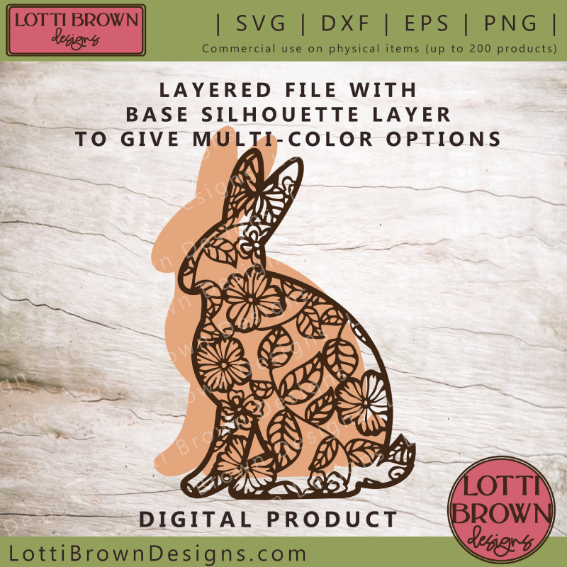 Showing layers for the bunny SVG