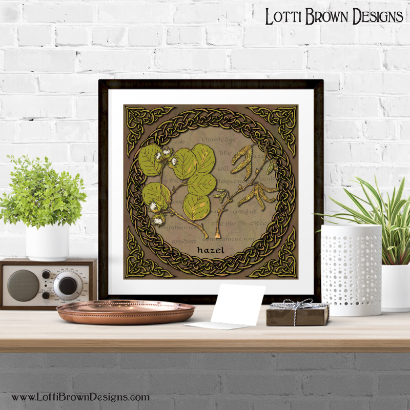 Hazel framed art print