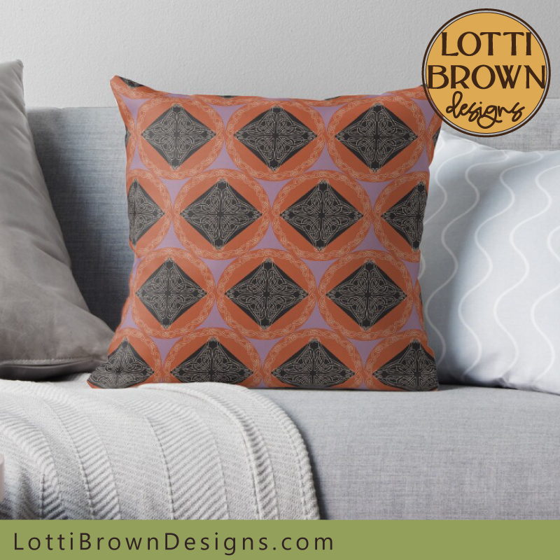 Celtic knotwork cushion