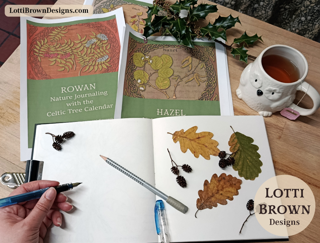 Celtic trees journaling guides for individual trees