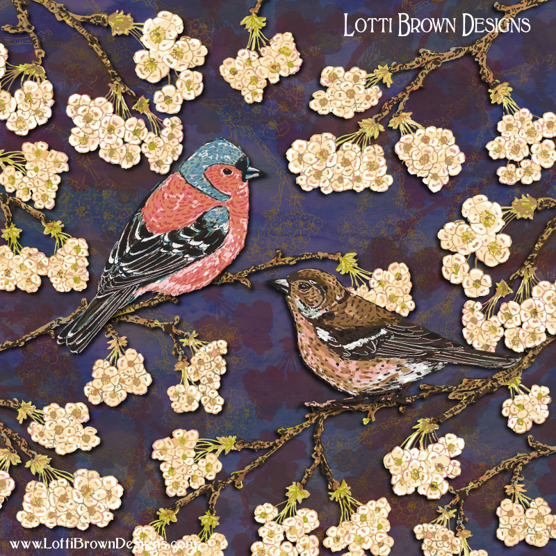 chaffinches art lotti brown
