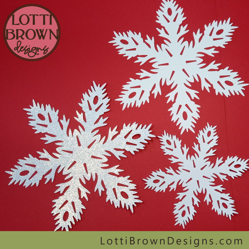 Intricate snowflake SVG design - papercut Christmas decor
