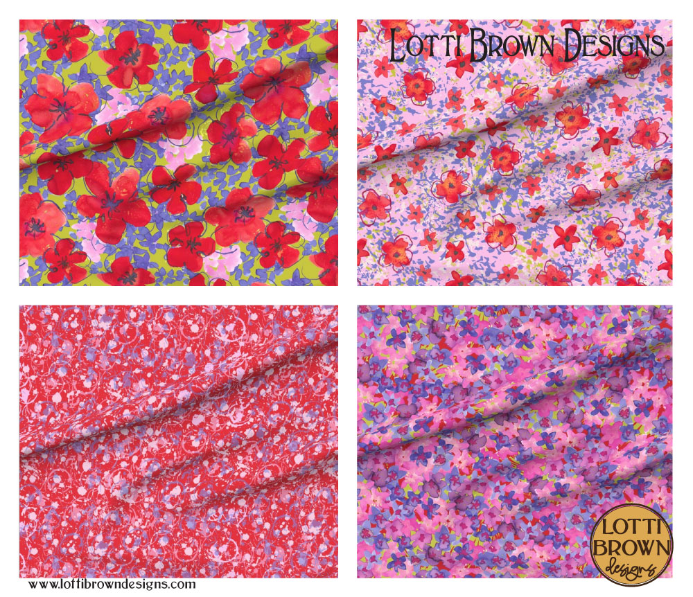 Cottage garden party fabric collection