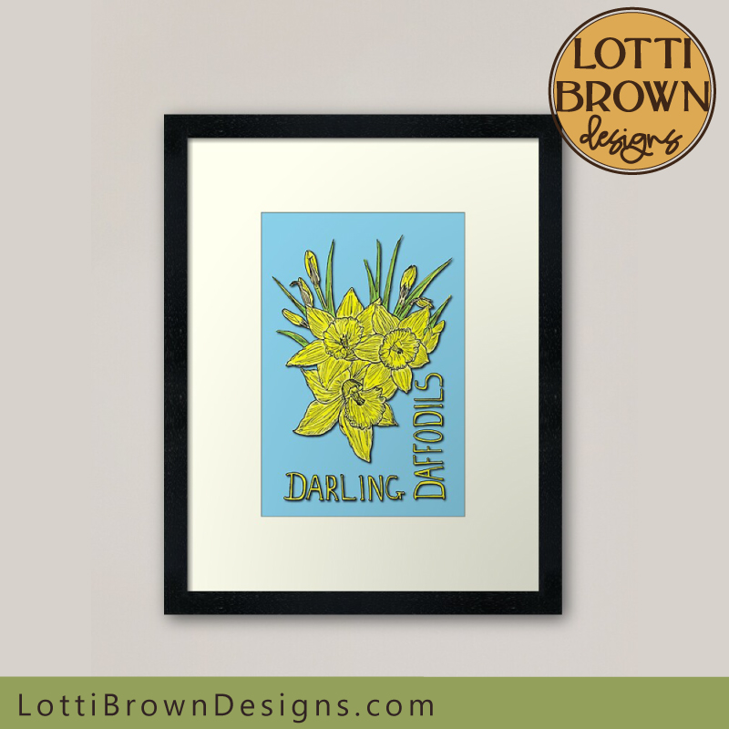 Darling Daffodils art print