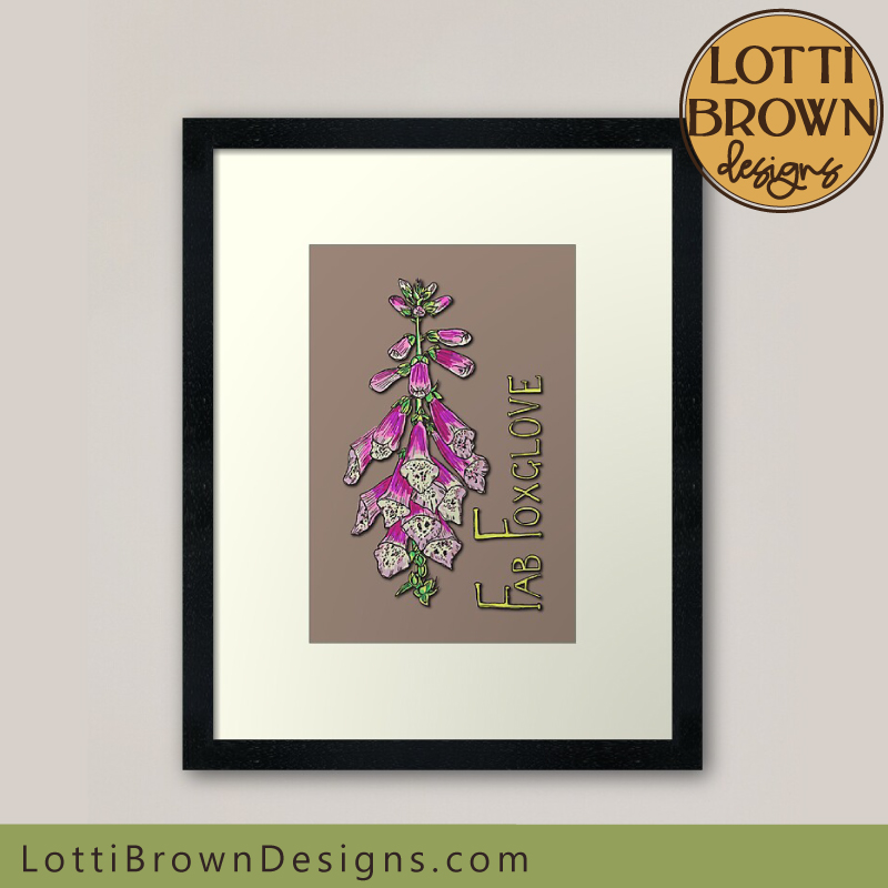 Fab Foxglove art print
