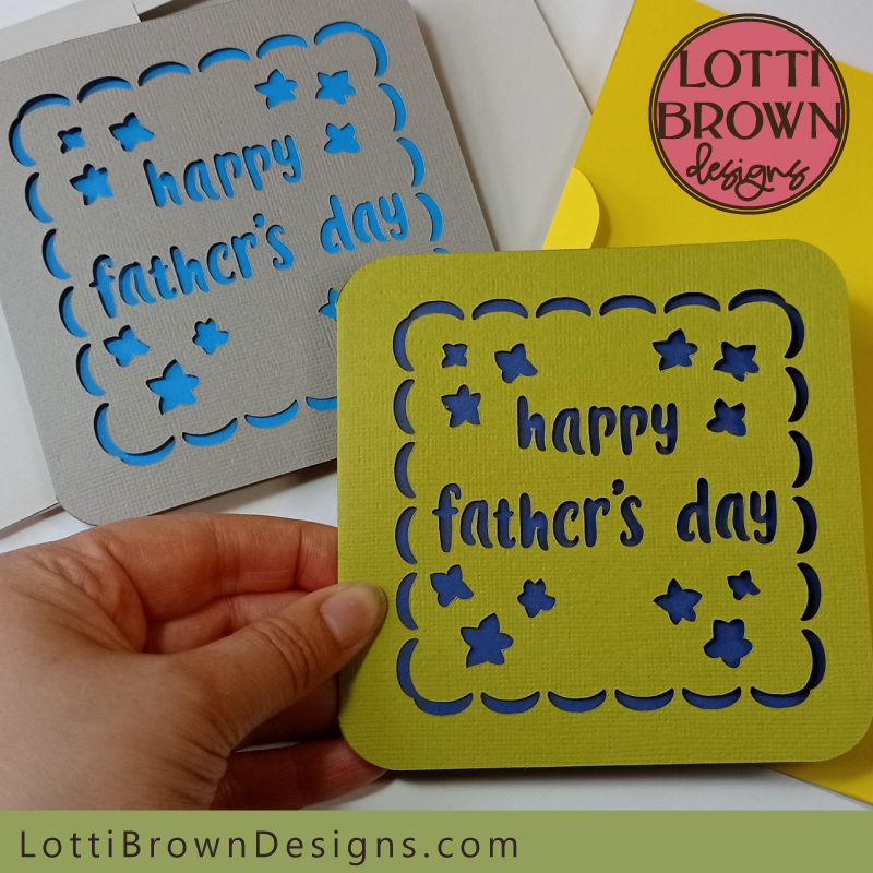 Fathers Day card SVG files