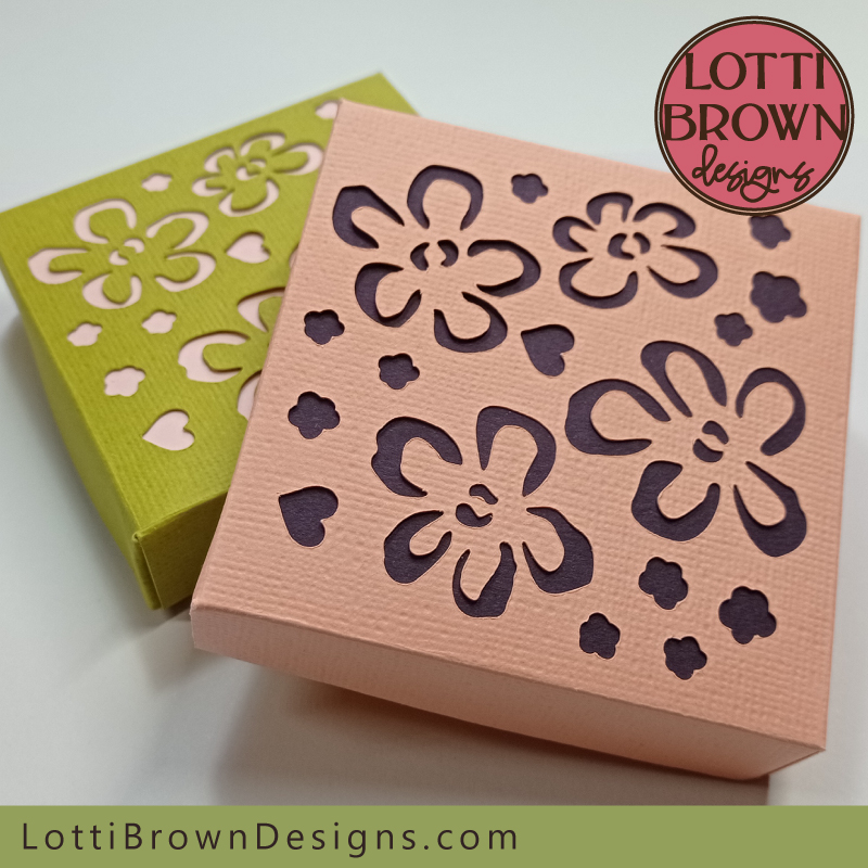 Cute floral box to make with Cricut