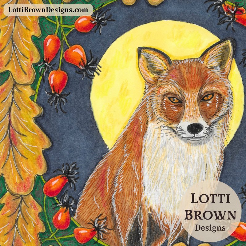 Fox art detail