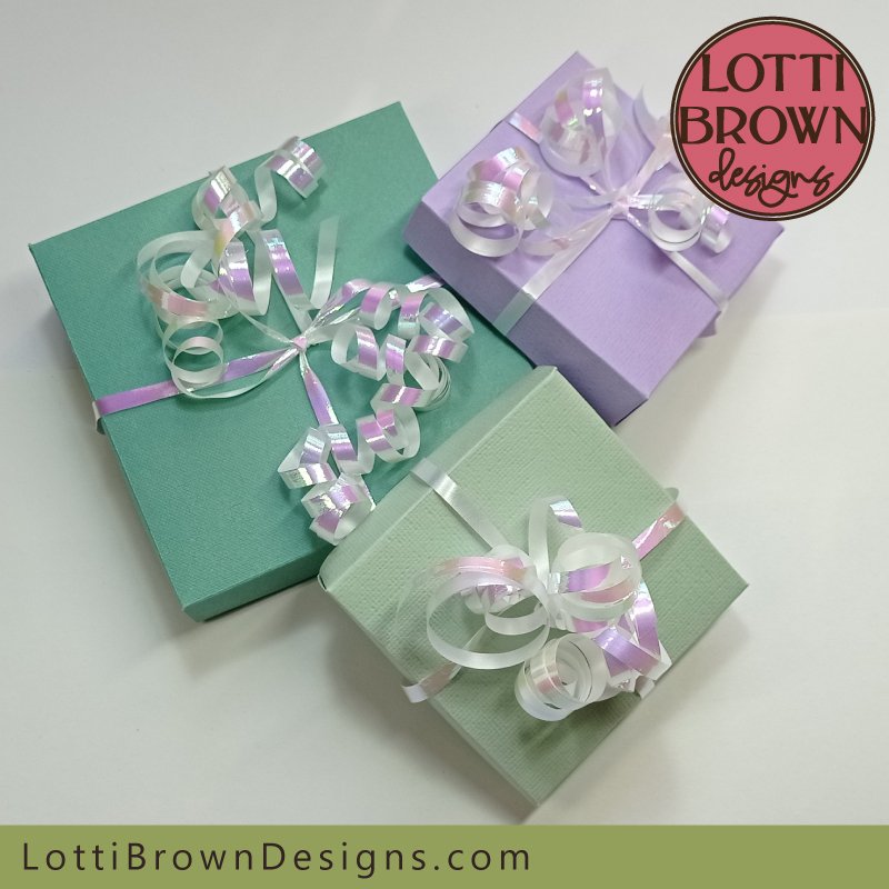 Gift box template to make with your Cricut - craft tutorial