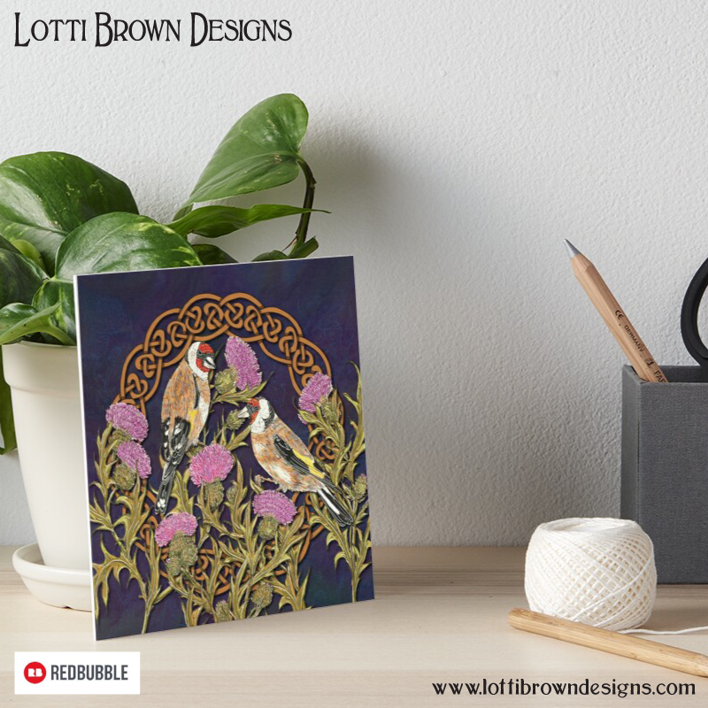 Goldfinch mini art print