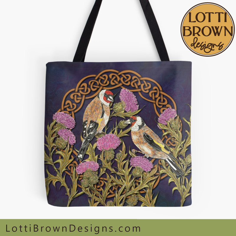 Goldfinches tote bag