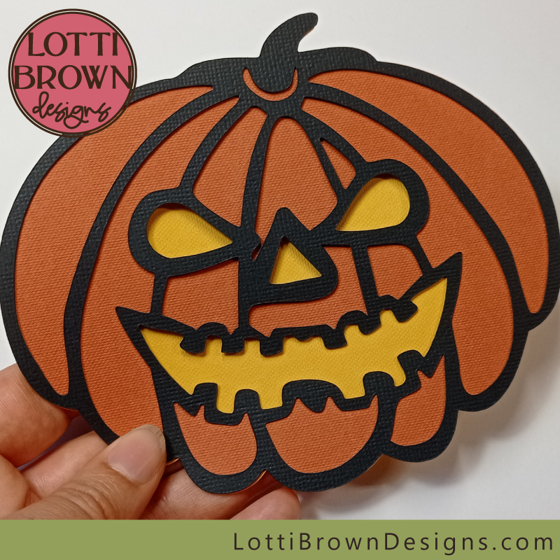 Scary pumpkin face SVG