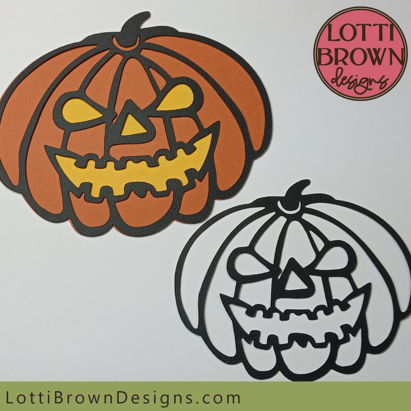 Halloween pumpkin scary face SVG