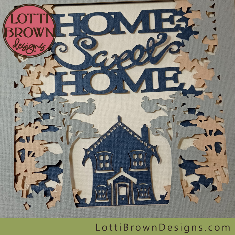 Home Sweet Home shadow box idea