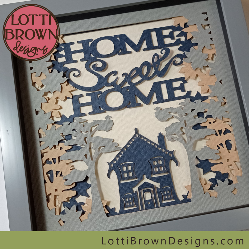 Home Sweet Home multi-layer papercut